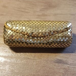 Vintage Gold Lipstick Case W/ Mirror